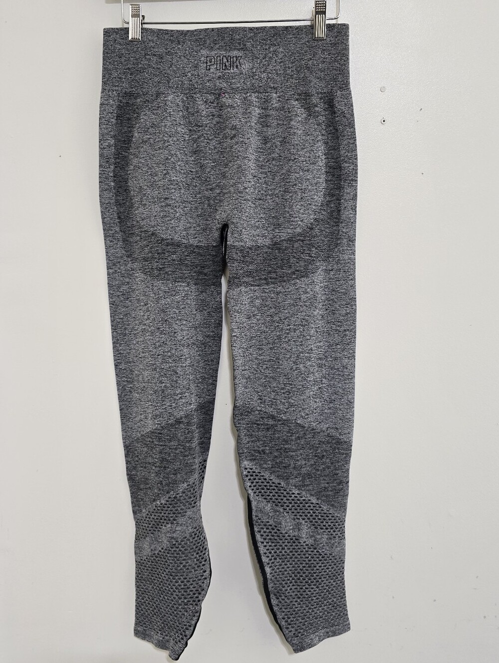 PINK victoria’s secret size Large Seamless Leggings High Waist Full‎ Length Gray - Picture 4 of 11